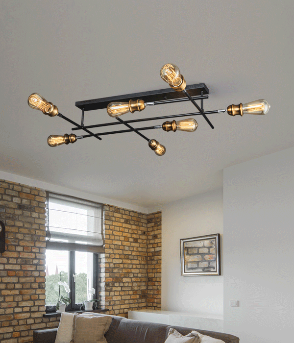 바이엘 7등 LED거실등 (블랙/화이트) 