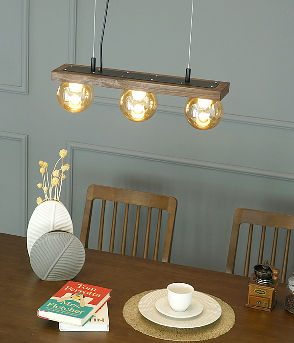 벤토리 3등 인테리어 펜던트조명 [15W]