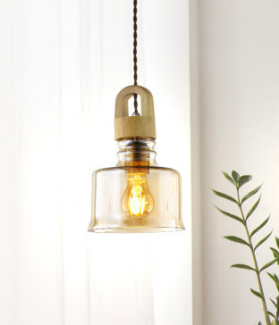 헨리글라스 1등 펜던트 식탁등 [청색/갈색]