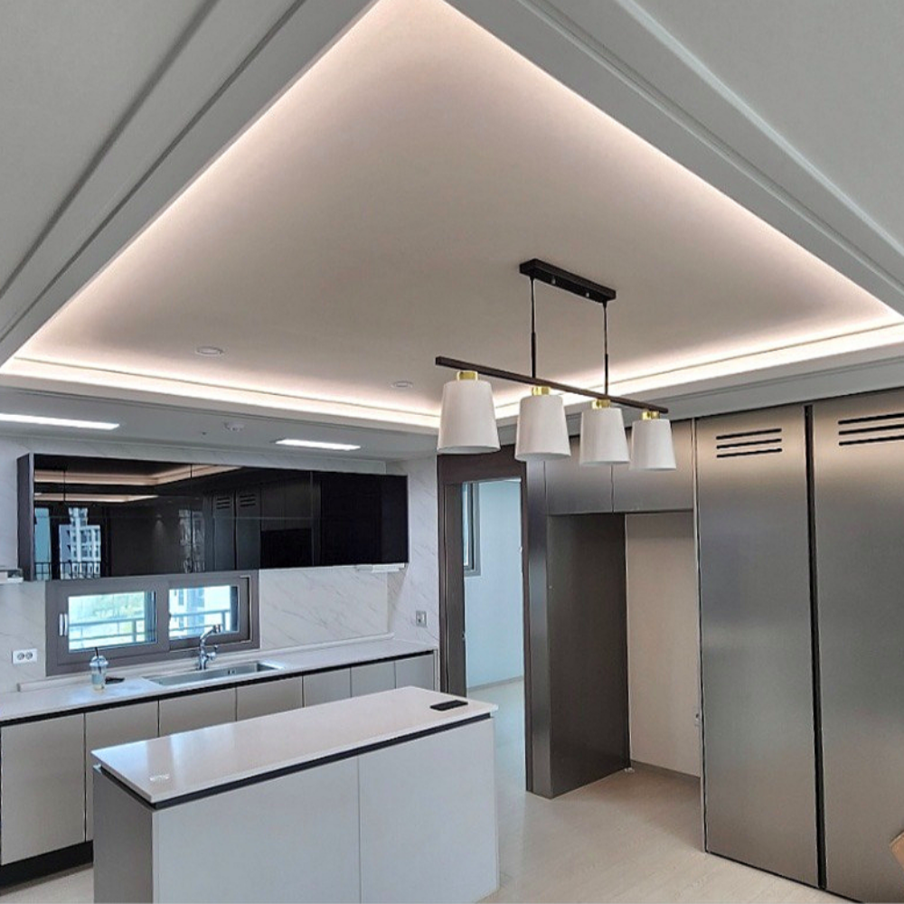 우물천장 간접등 시공 LED 간접조명 서산 설치