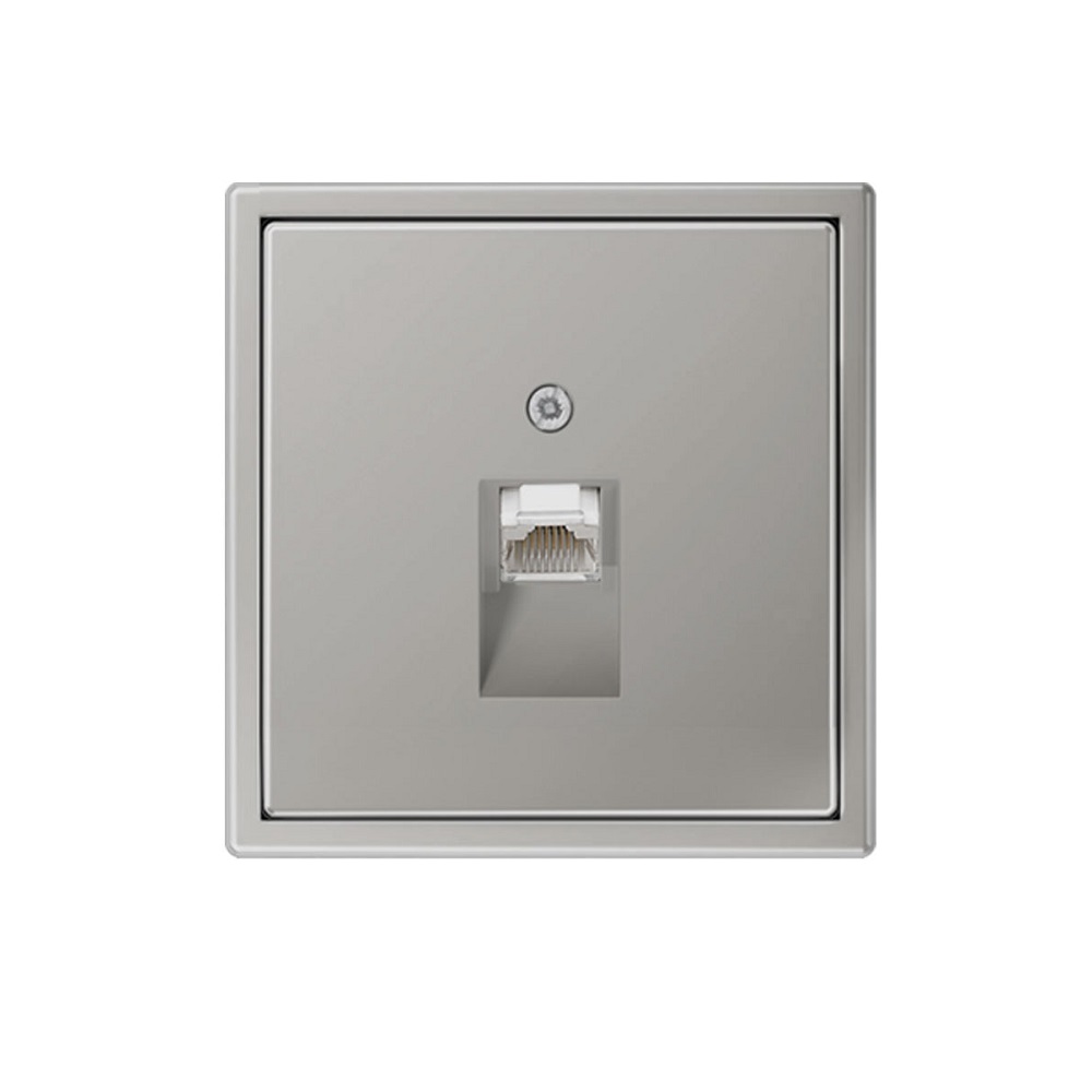 유럽형 융 스위치 메탈 정사각 1구 스테인레스스틸