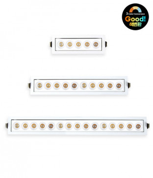 세비아 삼색변환 사각 멀티 매입등 5구/10구/15구